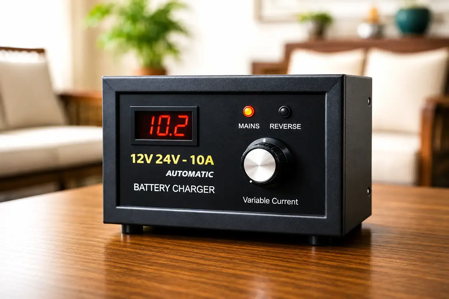 SAMCO 12V/24V 10A automatic dual-voltage battery charger